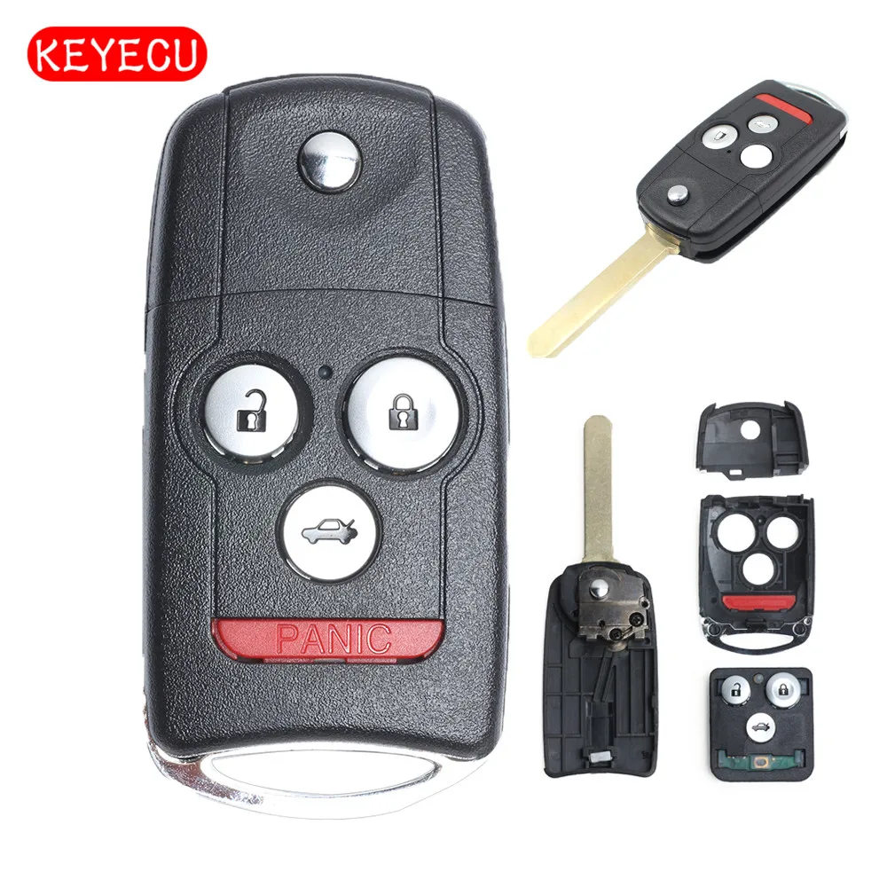 

Keyecu Replacement Remote Key 3+1 Button 313.8MHz Fob for Honda Accord Coupe 2008-2012 FCC:MLBHLIK-1T