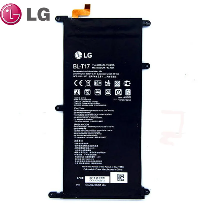 

Original LG BL-T17 Tablet Battery for LG G PAD X 8.3 VK815 VK810 V520 V522 4800mA
