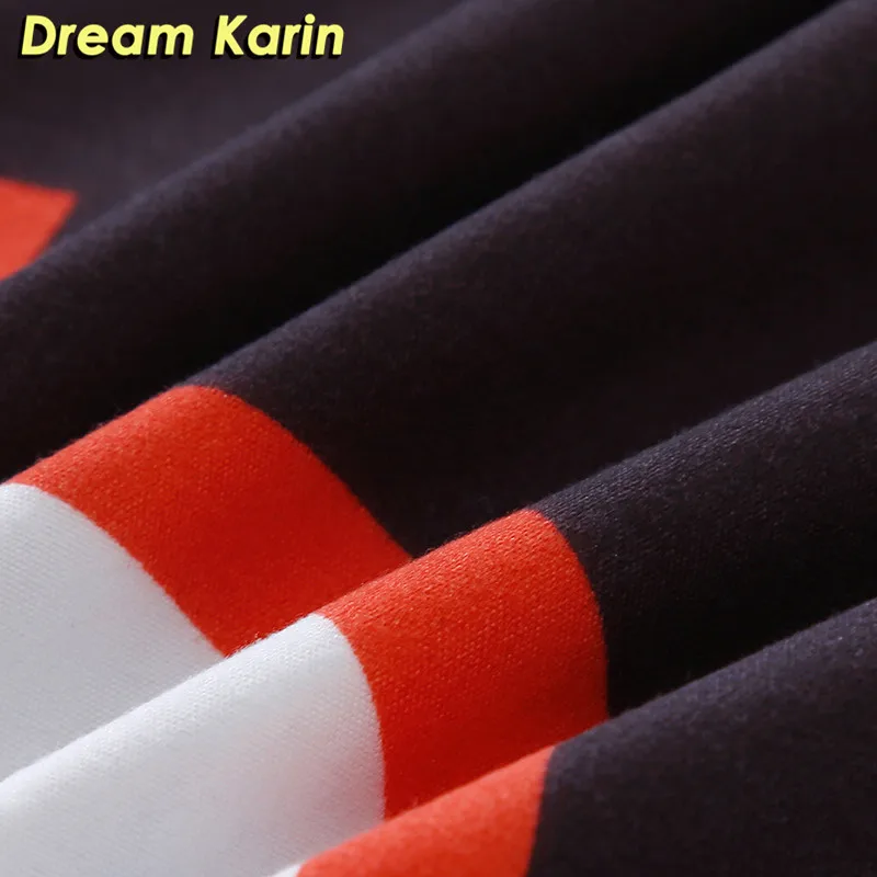 Dream Karin музыкальный символ, черный комплект постельного белья для взрослых, полиэстер, пододеяльник, пододеяльник с наволочкой, один двуспальный комплект постельного белья