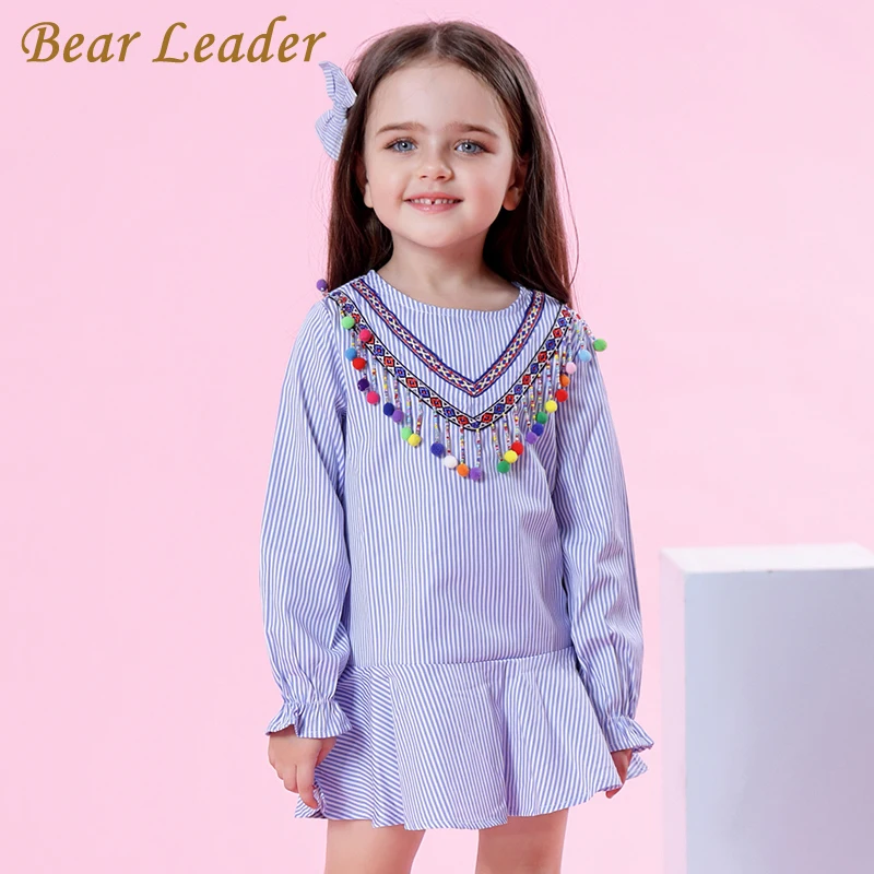 Bear leader/платье для девочек коллекция 2019 года новая брендовая Осенняя Блузка