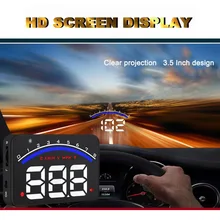 M6 HUD Дисплей автомобиля-Стайлинг Hud Дисплей сверхскоростПредупреждение лобовое стекло будильник с прожектором системы Универсальный Авто
