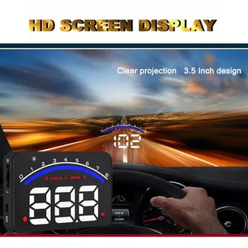 

M6 HUD Head Up Display Car-styling Hud Display Over-speed Warning Windshield Projector Alarm System Universal Auto New
