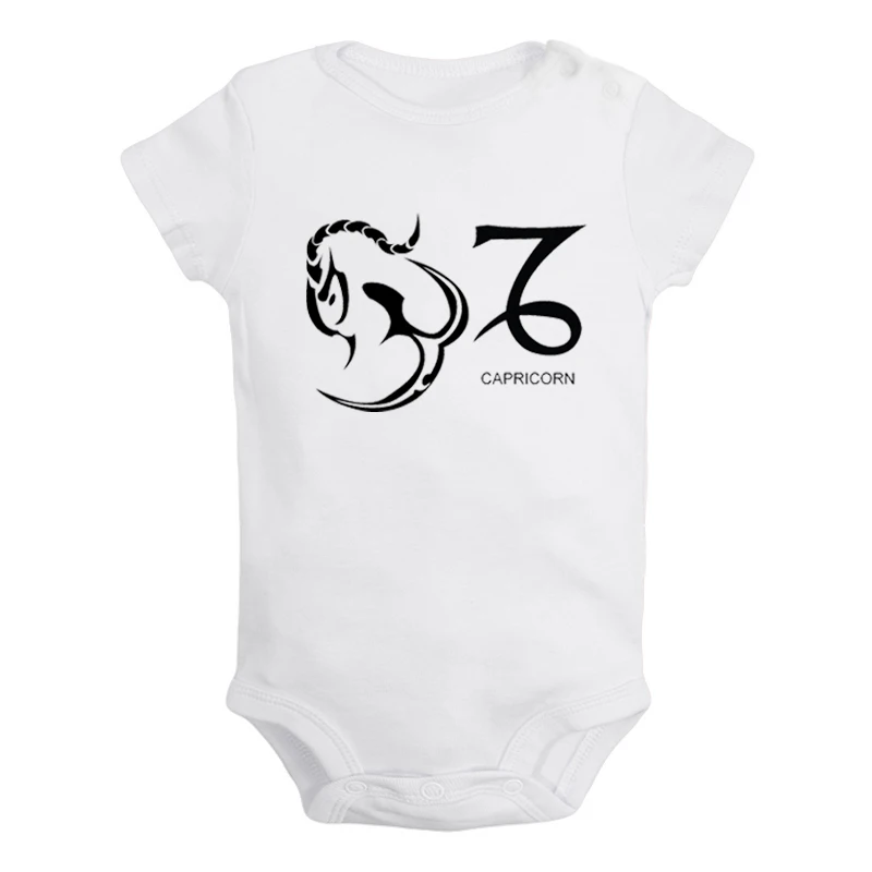 

Constellation Capricorn Leo Aquarius Virgo Pisces Symbol Design Newborn Baby Outfits Jumpsuit Print Infant Bodysuit Clothes