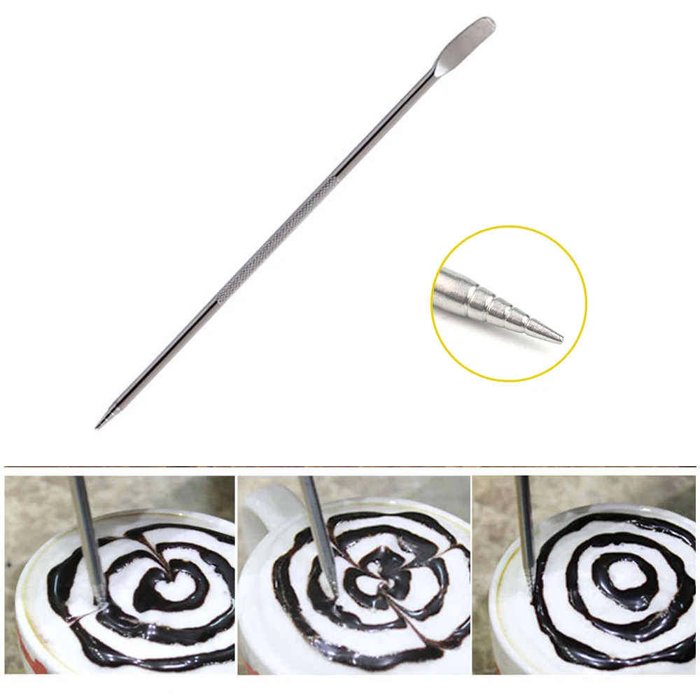 1pcs Stainless Steel Coffee Art Needles Cappuccino Barista Latte Espresso Coffee Decorating Art Pen Fancy coffee Cafe Mixer Tool 1pcs Stainless Steel Coffee Art Needles Cappuccino Barista Latte Espresso Coffee Decorating Art Pen Fancy coffee Cafe Mixer Tool