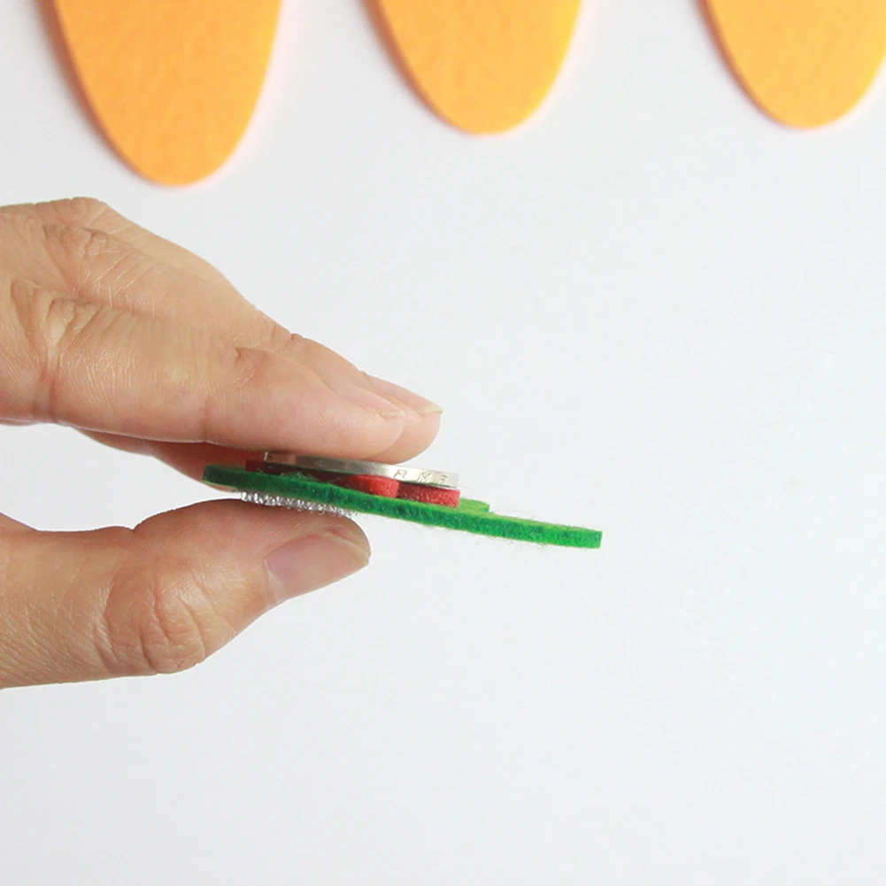 10 шт./компл. нетканый морковь детей DIY головоломки ручной работы игрушка Цифровой обучающий помощь 2019