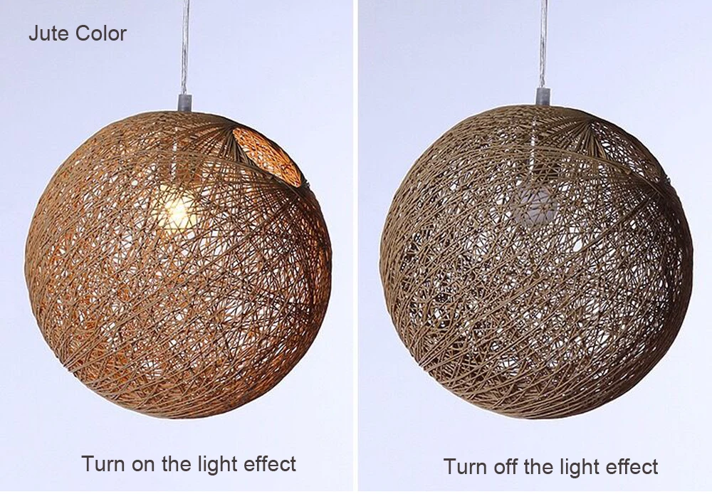 GO OCEAN Pendant Lights E27 Pendant Lamp Colorful Wood Rattan Parlor Light Fixtures For Restaurants Living Room Lighting (41)