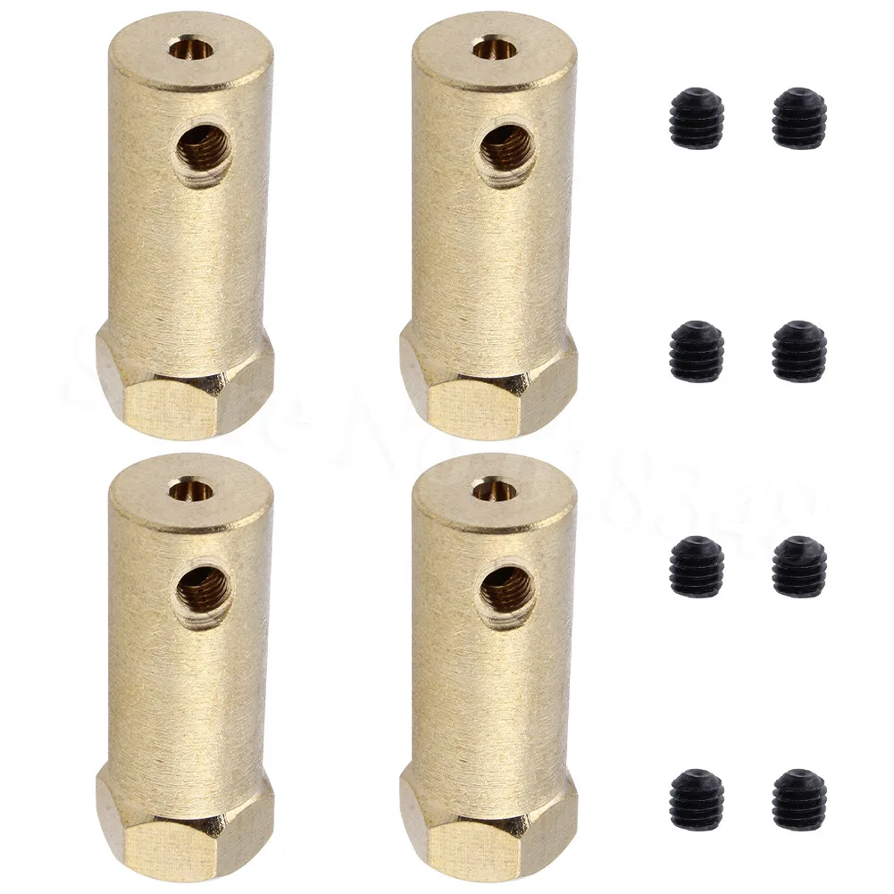 

4pcs/lot Wheels Tires Flexible DC Gear Motor Coupling Coupler Connector Adapter Nuts 12mm Hex 30mm Length for RC Car Robot DIY