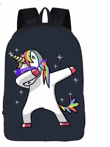 #*Cheap Teens Funny Dabbing Unicorn Backpack For Boys Dab Panda Kids Book Bag Children School Bags Hip Hop Backpack For Girls Book Bag