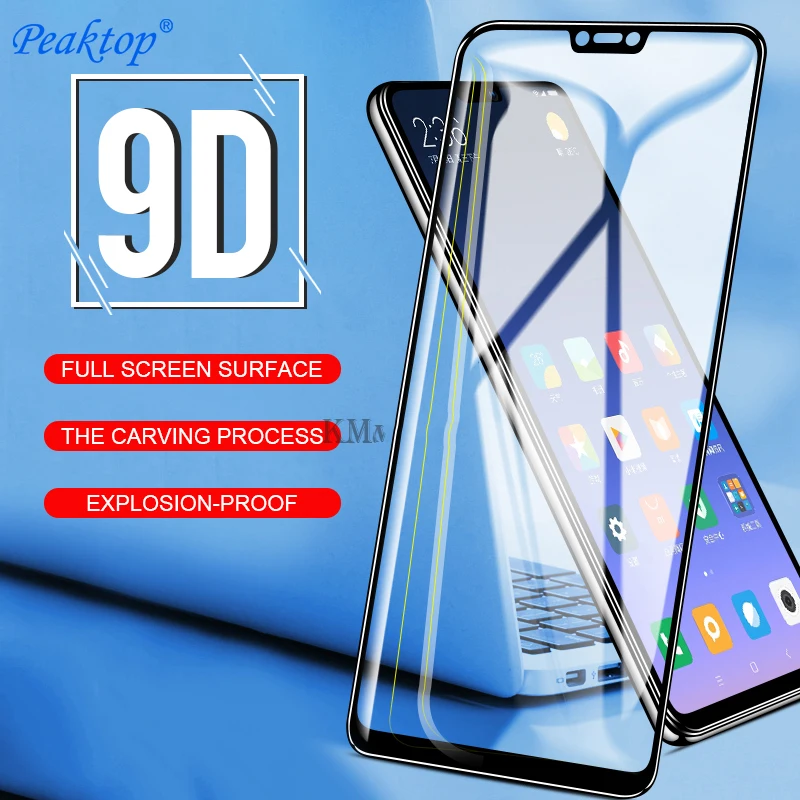 

2pcs 9D Full Cover Tempered Glass for Huawei Y9 2019 Y5 Y6 Prime 2018 Glass Honor 7A 7C Pro RU Mate 10 Pro lite Screen Protector