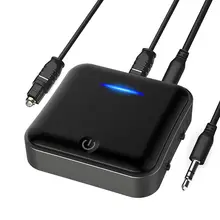 WEARPAI Bluetooth 5.0 Transmitter/Receiver, Digital Optical TOSLINK/SPDIF 3.5mm Wireless Audio Adapter for TV, car radio, mobile