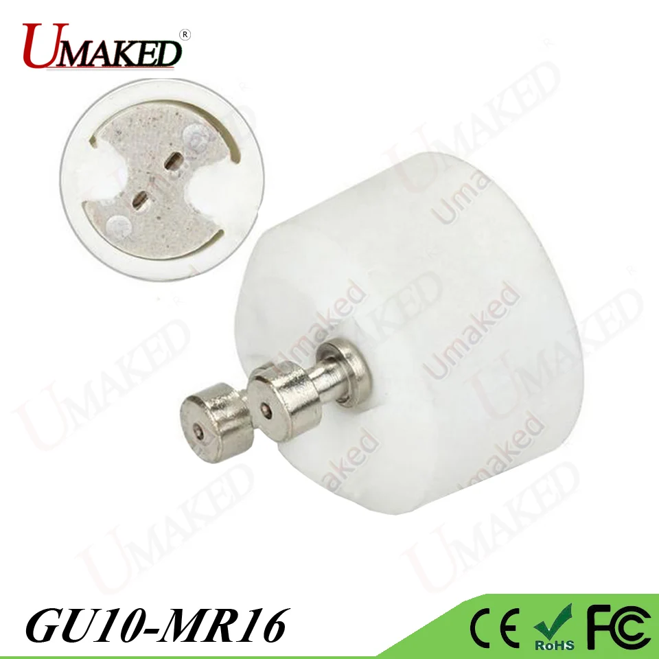 Suporte da Lâmpada Base de Suporte da Lâmpada Soquete de Lâmpada Base de Cerâmica Gu10 para Mr16 Base Lâmpada Adapter Converter Mr16 Titular 5 pc Led de 1 Conversores de suporte da lâmpada