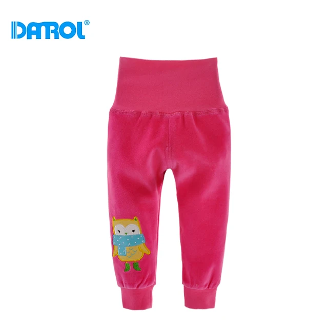 9M 24M Cotton Baby Boy Clothes Elastic Full Length Baby Pants High