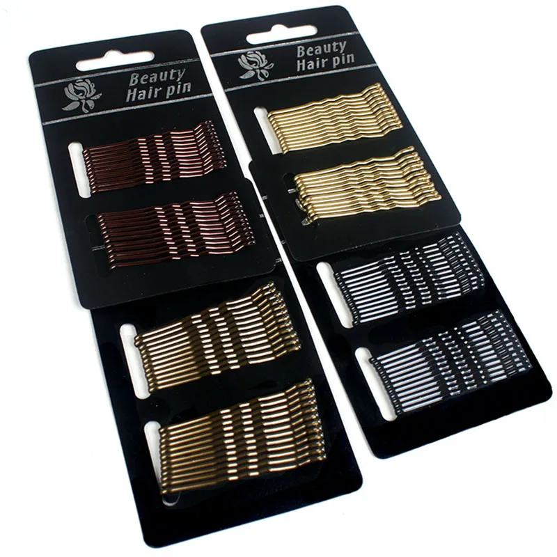 

24pcs Ladies Women Hair Clip Hairpins Girls Hairpin Curly Wavy Grips Hairstyle Hairpins Bobby Pins Styling Hair Accessories
