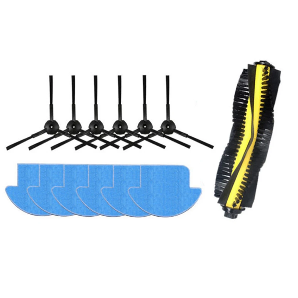 

1x Main roller brush +6x Side brush +6x Mop Cloth for ILIFE V7s / V7s Pro Robot Vacuum Cleaner Spare Parts