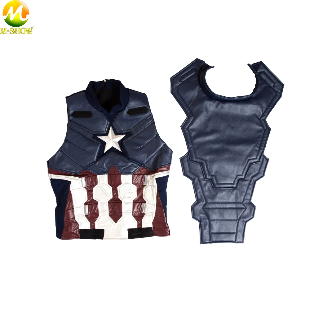 Movie Captain America 3 Civil War Cosplay Costume Captain America Superhero Men Cosplay Full Suit Custom Made Halloween