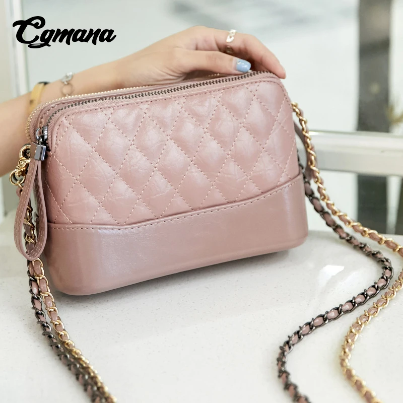 

CGmana Handbags Women 2018 High Quality Leather Bags Female Famous Brands Party Purses Handbags Luxury Chain Clutches Women Bags