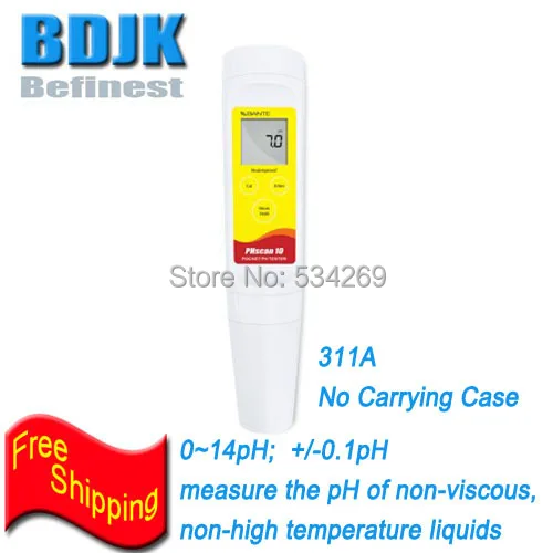 

0~14pH Accuracy 0.1pH Waterproof Portable PH Meters Measuring the Ph of Non-high temp. Non-viscous liquids