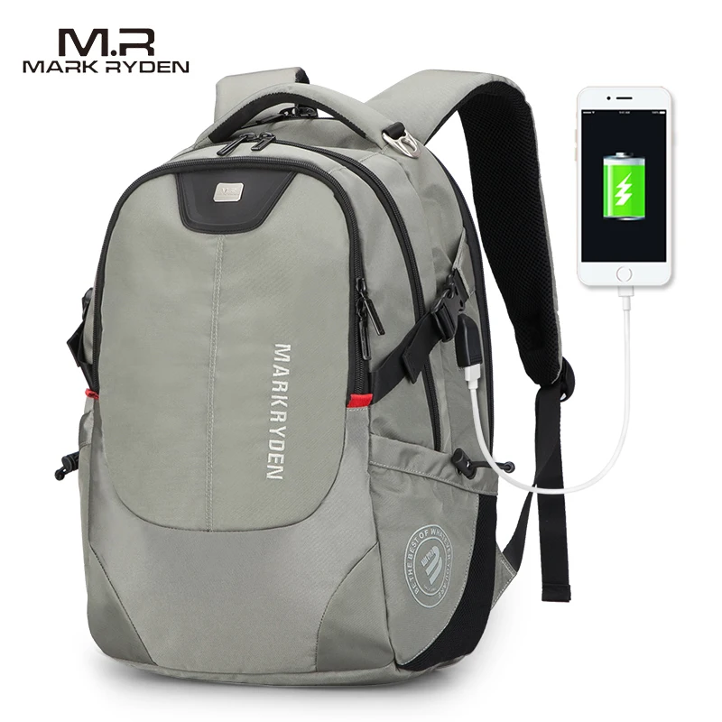 Mark Ryden Men’s Backpack Fashion Multifunction USB Charging Men 15inch Laptop Backpacks Bisiness Bag For Men