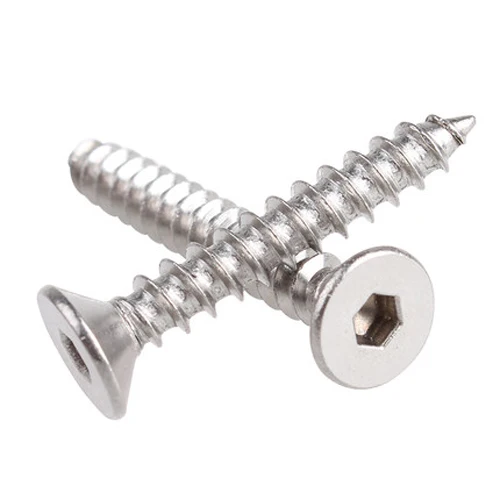 screw tapping head self flat hex socket countersunk m3 screws m5 8mm stainless hexagon length steel m4 30mm bolts silver
