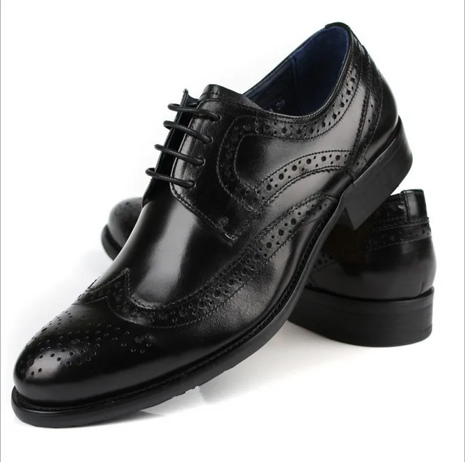 european style genuine full grain carved leather mens fashion qshoes