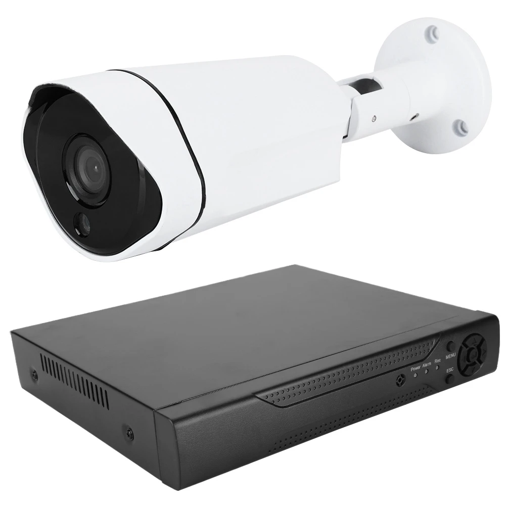1080 P Wi-Fi 4CH коаксиальный HD DVR комплект видеонаблюдения с 4 AHD IP камеры 100-240 V