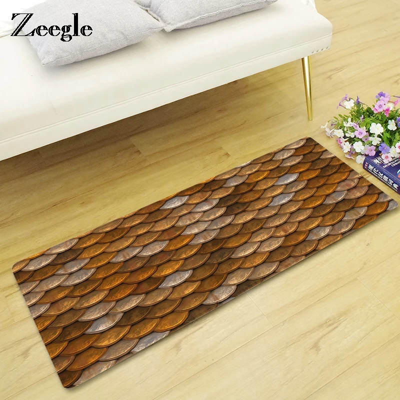 Zeegle Door Mat Floor Non-slip Kitchen Carpet Absorbent Bathroom Bath Rug Child Bedroom | Дом и сад