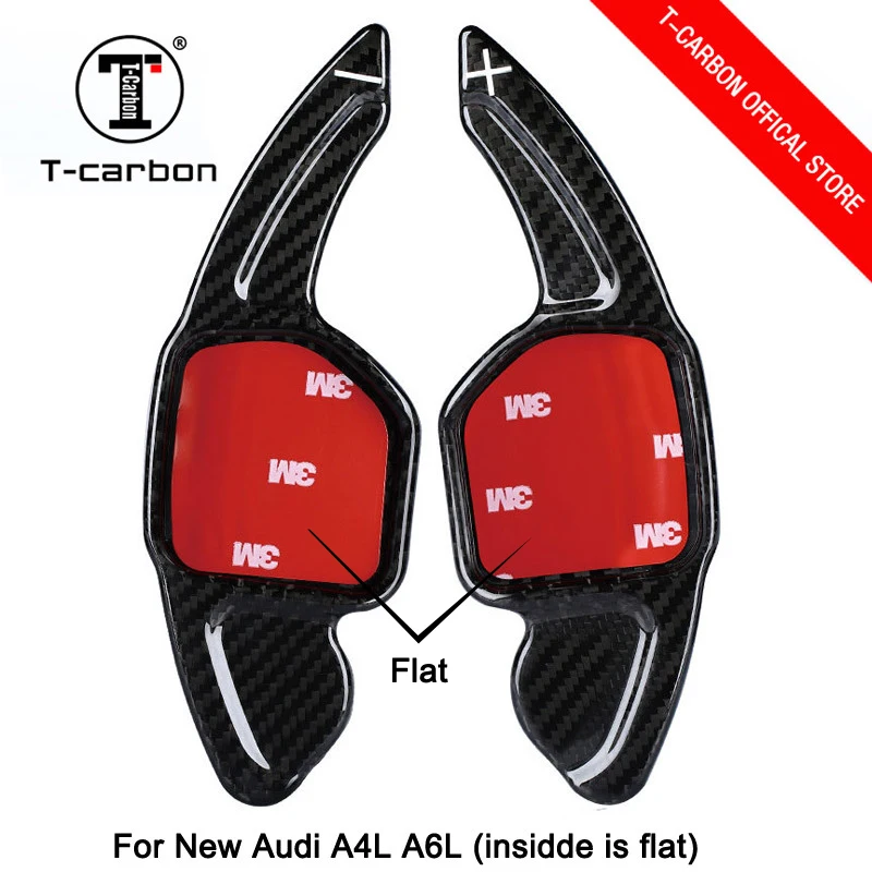 

Car styling Real Carbon Fiber Steering Wheel Shift Paddles Wheel Paddle For Audi A5 S3 S5 S6 SQ5 RS3 RS6 RS7