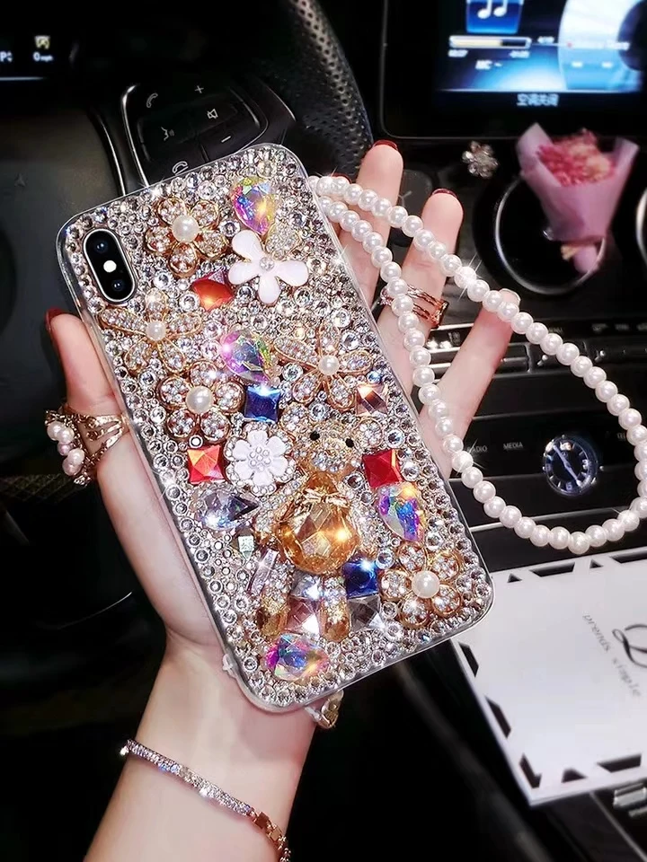 Роскошный блестящий чехол для телефона со стразами с кристаллами OPPO A39 A57 A59 A71 A77 A83
