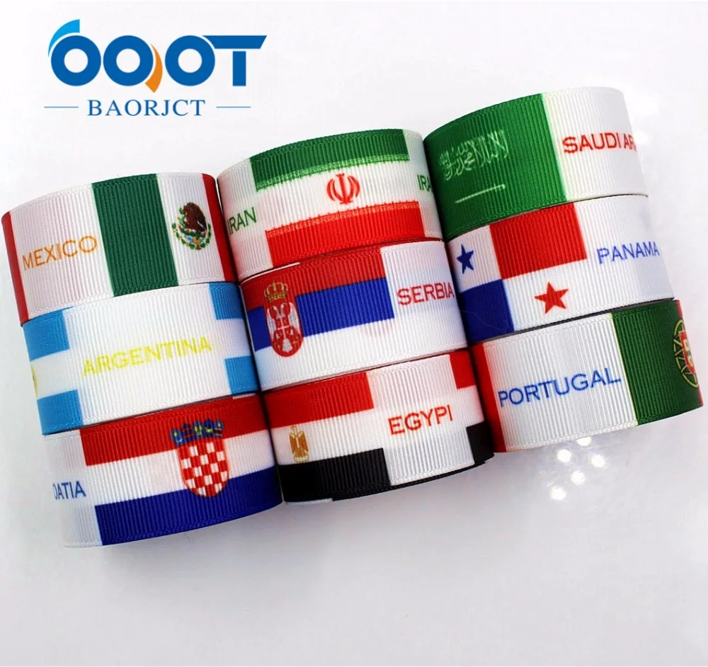 Ooot Baorjct 181112 25mm 10yard National Flag Series Ribbons Thermal