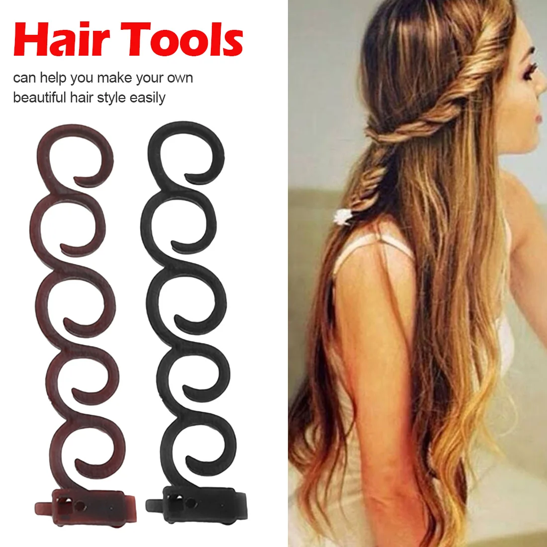 DIY Hairstyle Elegance Hair Braider Flower Magic Hair Clip Stylist Queue Twist Plait Styling Accessories