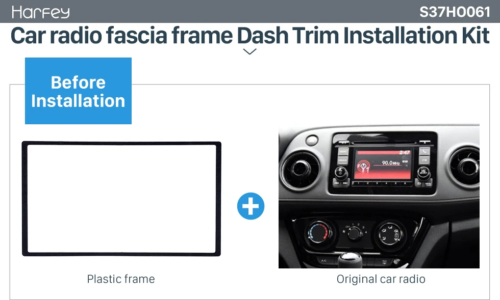 Harfey, Универсальная автомобильная 2 Din панель, рамка, стерео накладка, переоборудование для HONDA Accord Civic CR-V H-RV Odssey Prelude CD 178*102 мм