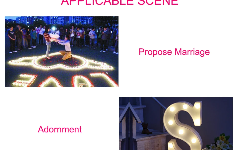 A-Z Alphabet Letter 3D LED Table Light Symbol Indoor Decoration Chirstmas Wedding Party Marquee Sign Romantic Display wall lamp (2)