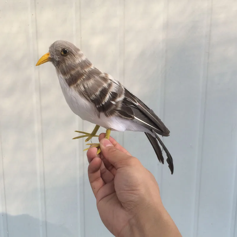 new simulation bird model foam&feathers sparrow about 25cm