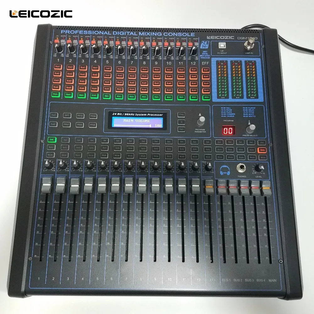 Leicozic 12 channel professional digital mixer