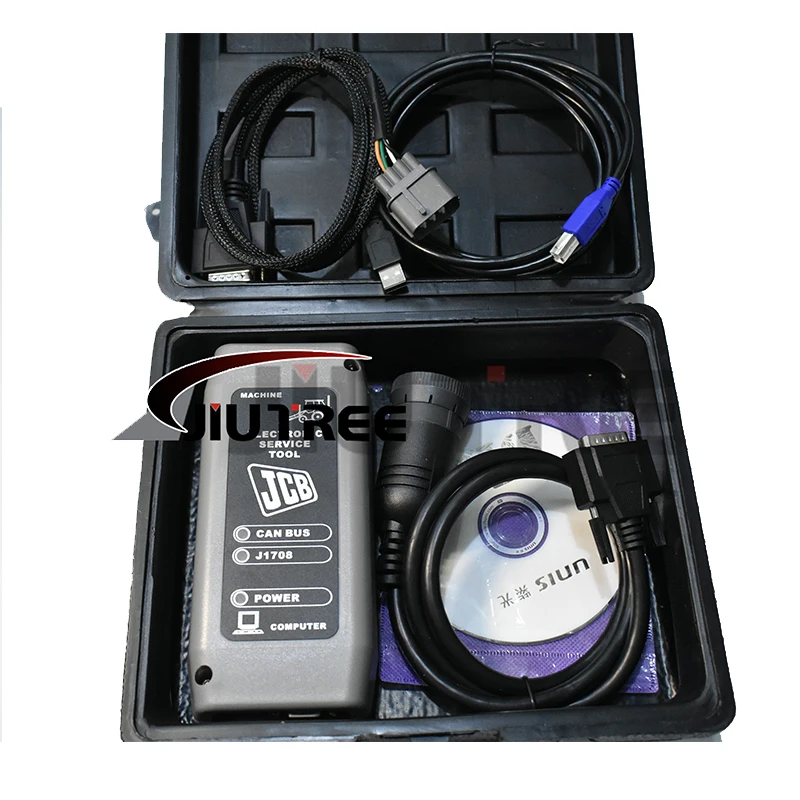 

JIUTREE JCB electronic Service interface SM4.1.45.3 Service Master with cable a set for Construction equipment diagnostic tool