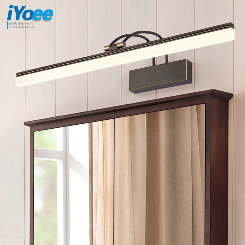 

American style copper vanity mirror lamp LED picture lighting indoor bathroom cabinet lights fog lamps make-up lights fixtures