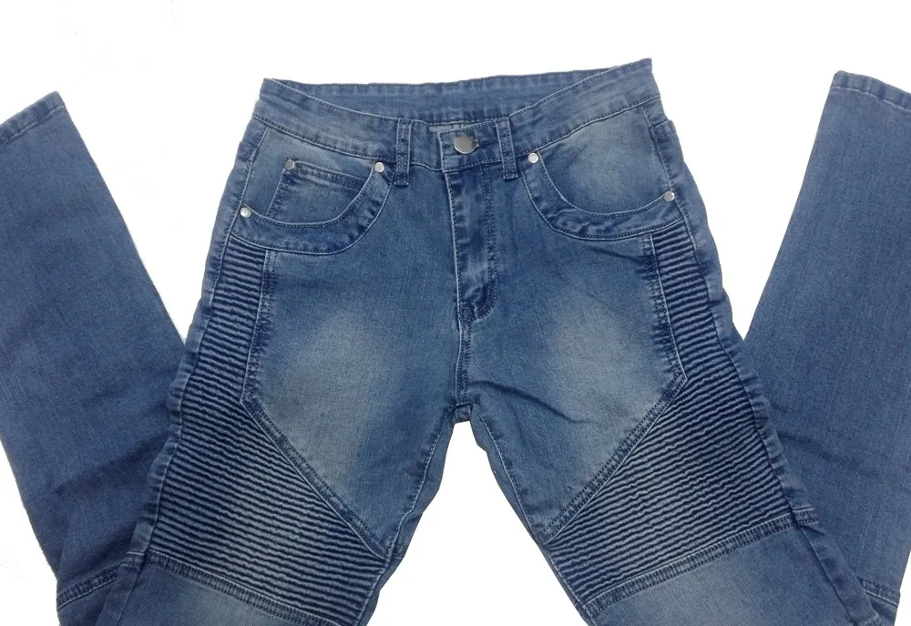 Men Jeans Runway Slim Racer Biker Jeans Fashion Hiphop Skinny Jeans For Men 8