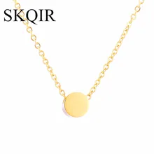 

Personalized Gold Pendant Necklace Custom Initials Name Stainless Steel Choker Jewelry For Women Girls Wedding Accessories Gift
