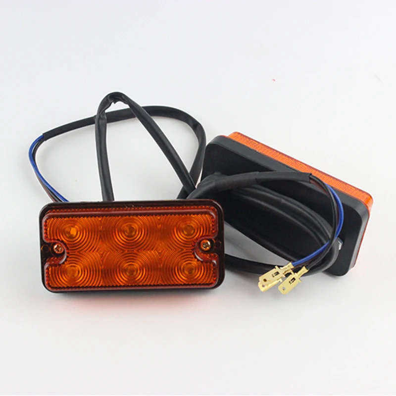 

Amber Led forklift warning light Front Rear Side turn signal indicator Truck RV Trailer Bus Boat Tractor tail light fog lamp 12v