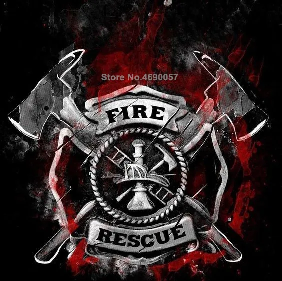 Diamond Cartoon Mosaic Needlework 3d Diy Diamond Painting Fireman