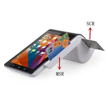 

PT7003 Portable wireless terminal pda pos terminal all in one emv bank card reader smart/magnetic with thermal ticket printer