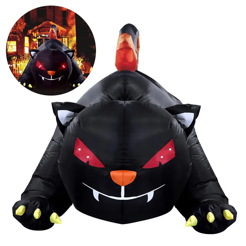 bestoyard 18m halloween inflatable black cat halloween yard party decor with us plugchina - Halloween Cat Decorations bestoyard 18m halloween inflatable black cat halloween yard party decor with us plugchina - Halloween Cat Decorations