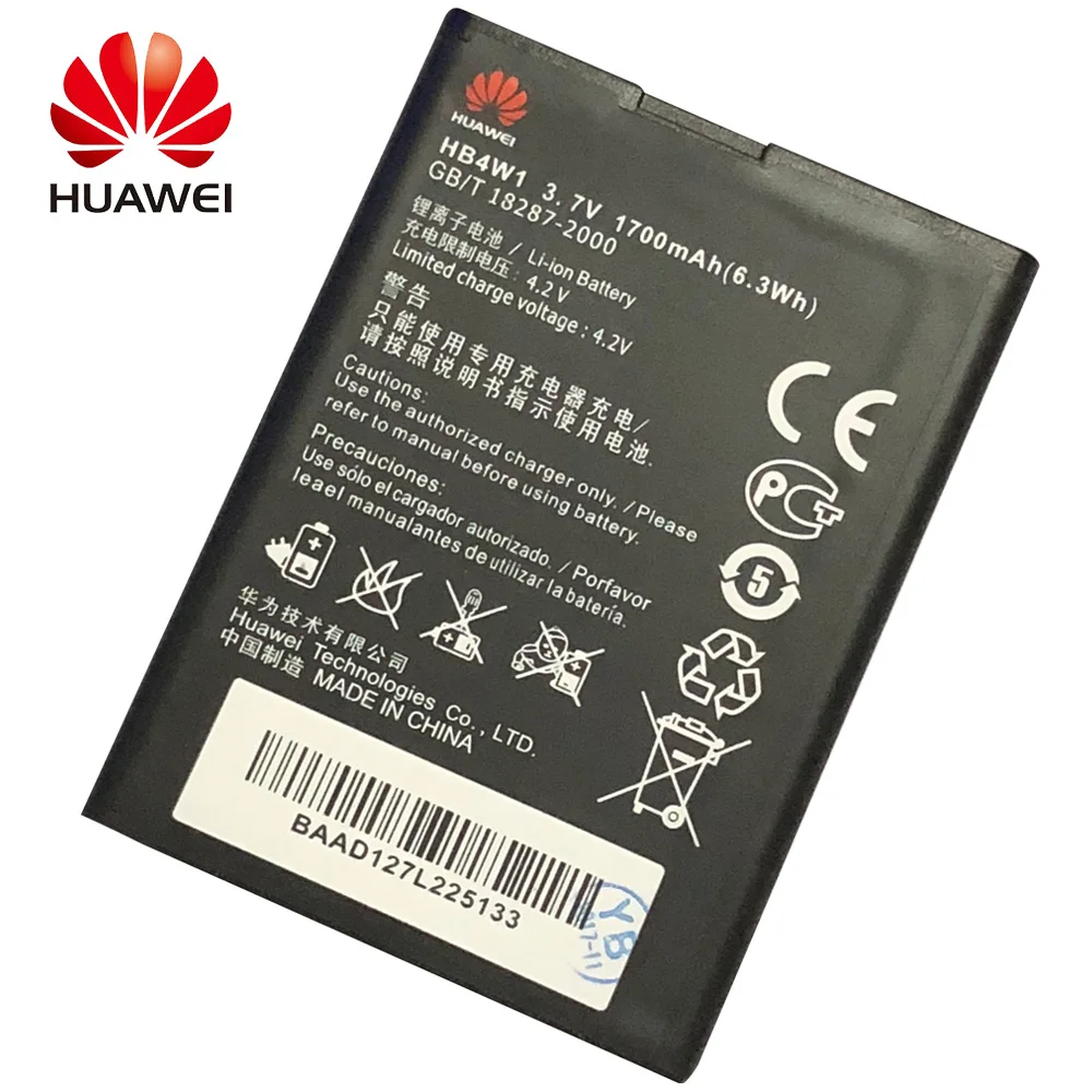 

Huawei Battery Ascend G510 G520 G525 Y210 Y530 U8951 T8951 Mobile Phone Rechargeable Bateria HB4W1H HB4W1 1700mAh