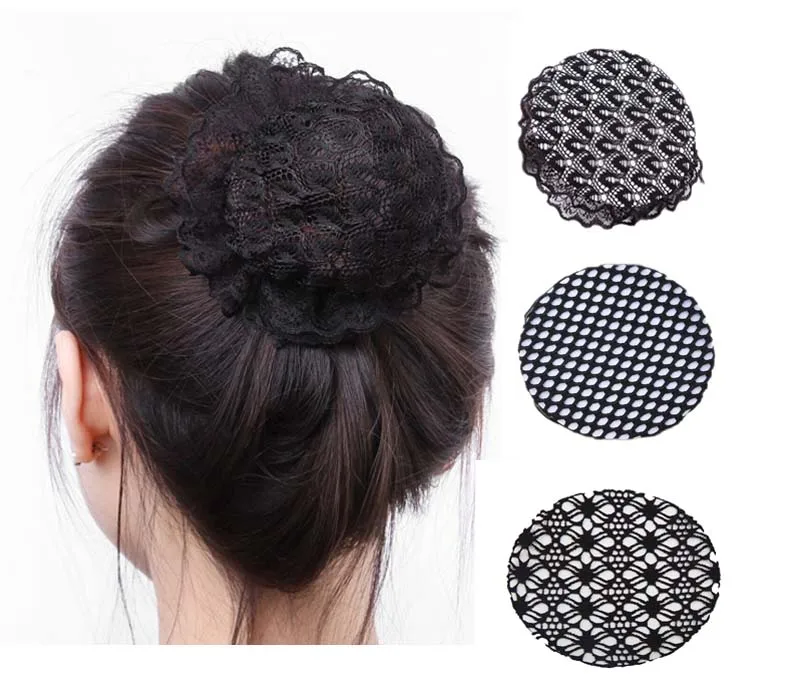Women Bun Cover Snood Hair Net Ballet Dance Skating Mesh Bun Cover