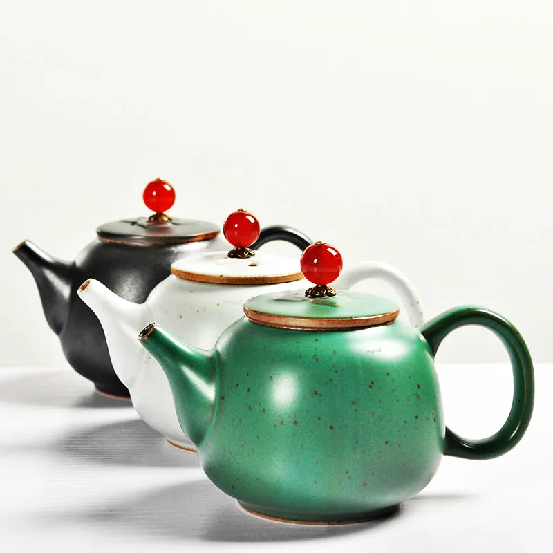 Ceramic Kungfu Tea Teapot Handemade Japanese Style Crude Pottery Tea