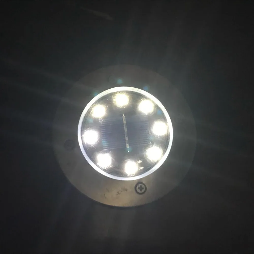8 Светодиодный светильник на солнечной батарее, наземный светильник, открытый путь, вечерние садовые лужайки, Декор#0129