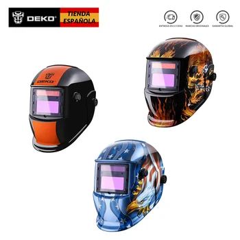 

DEKO Orinigal Máscara Soldadura Automástica Alcance de la luz ajustable 4 / 9 – 13 MIG TIG Máscara de Arco Casco Soldadura
