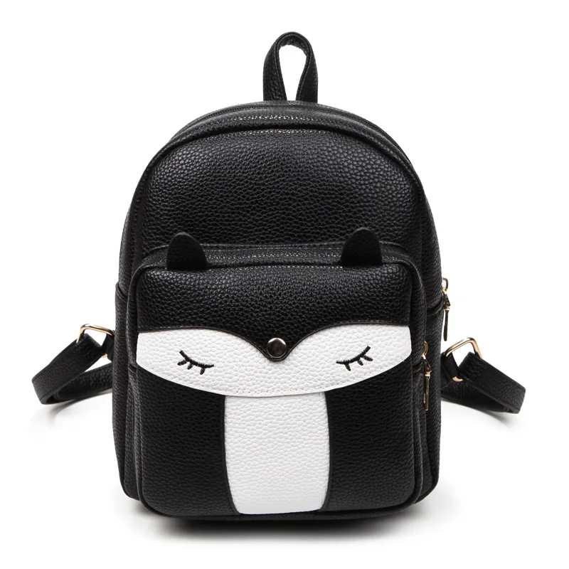 

High Quality Leather Backpack Women Fashion School Bag Large Cartoon Backpacks Girls Casual Travel Bag Rucksack Mochila XA1407A