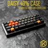 Carcasa curvada de acero inoxidable para daisy 40%, carcasa con teclado personalizado cerrado, funda mecánica superior e minúscula, funda para teclado ► Foto 1/6