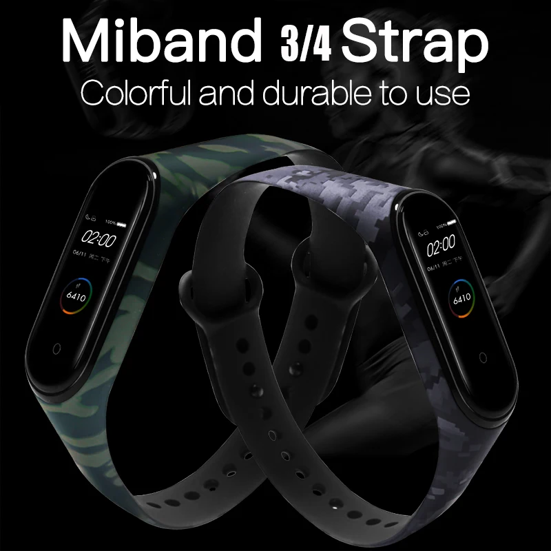Универсальный ремешок BOORUI Miband 3 4 pulsera inteligente для xiaomi mi3 mi4 смарт браслеты с